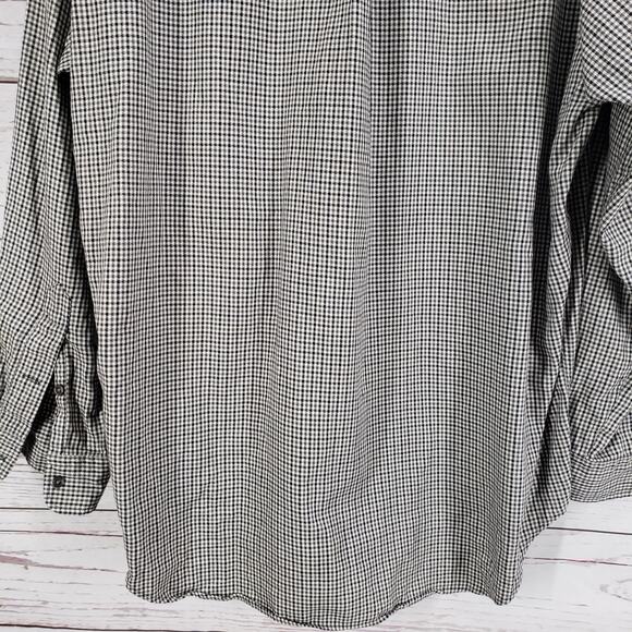 Ralph Lauren Men's Black Gray 100%Cotton Blaire Long Sleeve Shirt Size Large - Picture 11 of 14